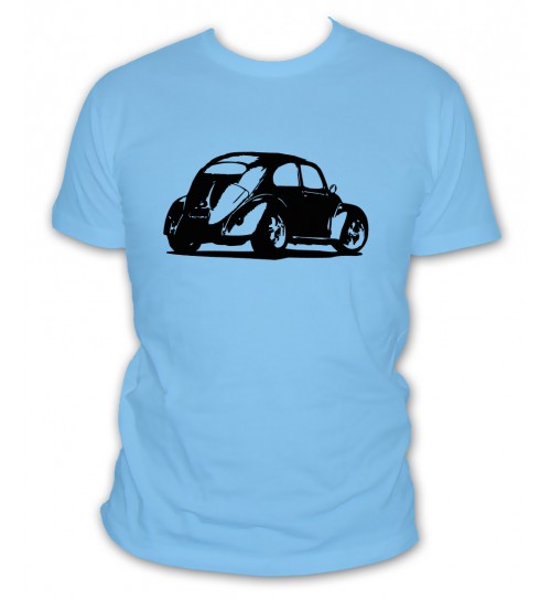 T Shirt Voiture Mythique Volkswagen Coccinelle L Abricot Blanc