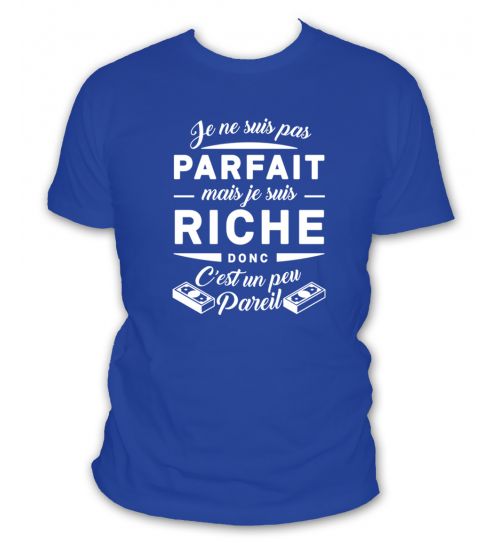 Tee shirt je suis riche