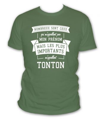 Nombreux sont ceux qui m'appelent par mon prénom mais les plus importants m'appellent tonton