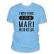 Tee shirt mari heureux