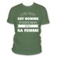 T-shirt si cet homme drague appelez sa femme