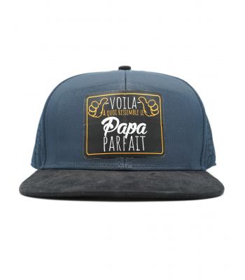 Casquette Snapback Voila un papa parfait grise