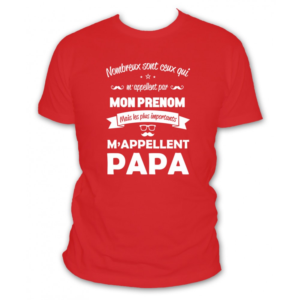 t-shirt on m'appelle papa