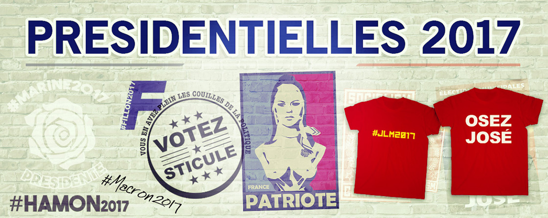 Tee shirt humour politique et militants