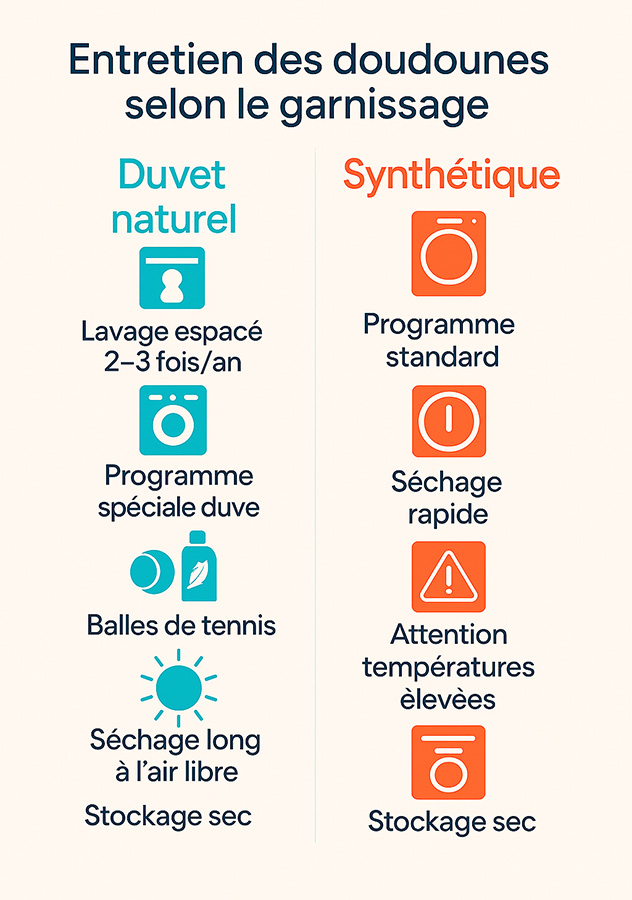 Comment entretenir sa doudoune