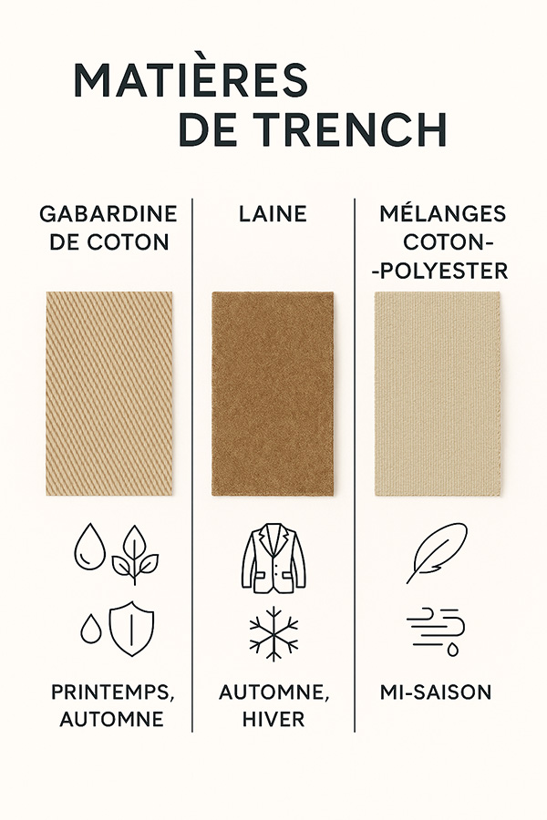 Matieres de trench coat