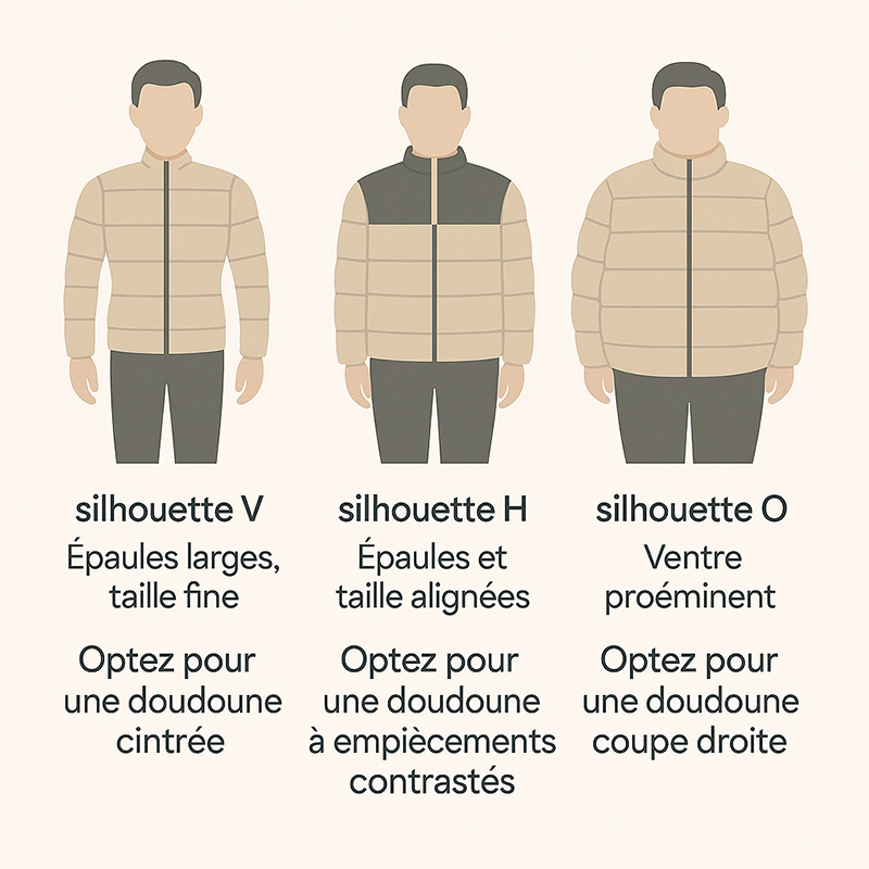 Le meilleur choix de doudoune par rapport à ma morphologie