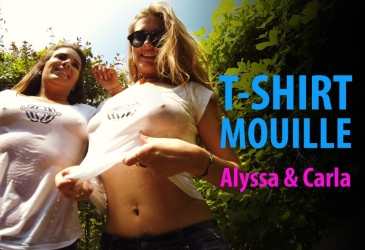 Vidéo T-shirt mouillé Carla & Alyssa