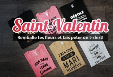 Les Tee-shirts Saint-Valentin, l'expression parfaite de votre amour